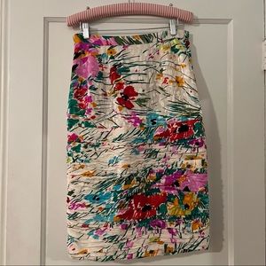Vintage Raul Blanco Silk Skirt Sz 8